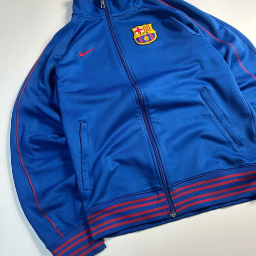 Nike Vintage Y2k FC Barcelona Blue Track Jacket Full Zip like new, size S