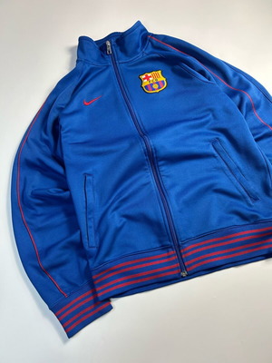 Nike Vintage Y2k FC Barcelona Blue Track Jacket Full Zip like new, size S