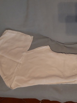 Women's linen pants white, low waist, straight cut, like new