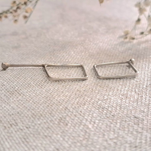 Minimal Handmade Silver Ring Set like new