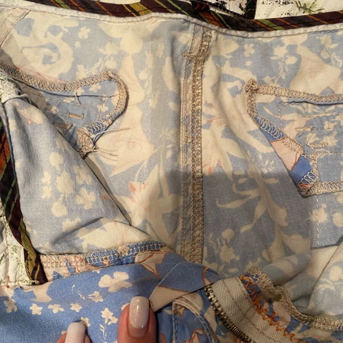 Blue bermuda shorts like new, waist 45cm, size XL