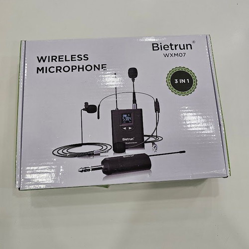 Bietrun WXM07 ασύρματο σύστημα μικροφώνου UHF 3 σε 1 καινούργιο