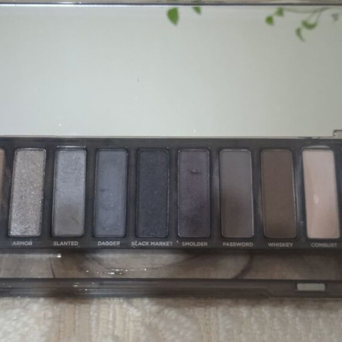 Urban Decay Naked Reloaded eyeshadow palette used, smokey
