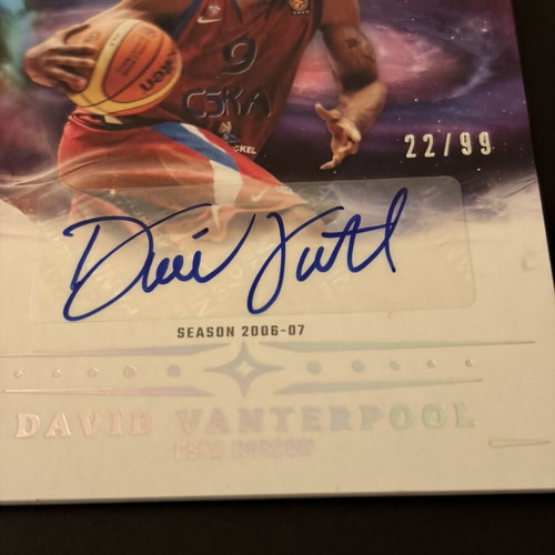 David Vanterpool Panini Origins Euroleague 2025-26 Autographed Card