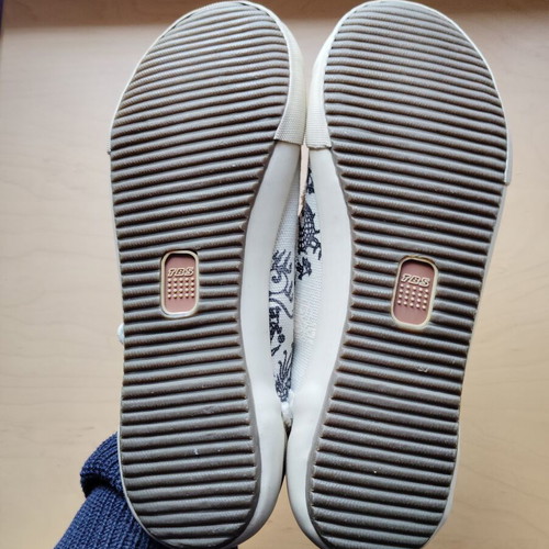 TBS women's ballerina shoes size 40 used, black and beige