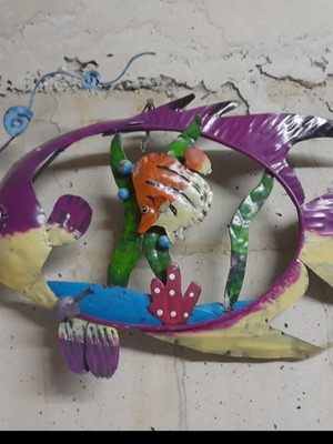 Metal Fish wall decor new