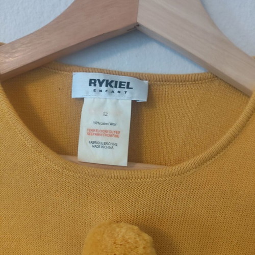Sonia Rykiel Enfant sweater for girls age 12, like new, yellow