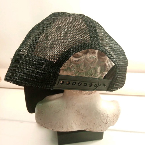 Jockey hat black with adjustable mesh like new