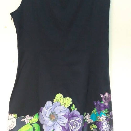 Black dress like new, slim fit, size L 40 12