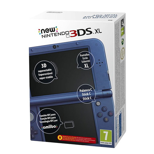 Nintendo New 3DS XL Console Blue used, boxed