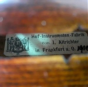 Παλιο επαγγελματικο βιολι του 1900 με ετικετα 4/4 Γερμανικο