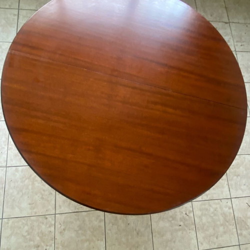 Wooden table used, classic extendable with additional wood