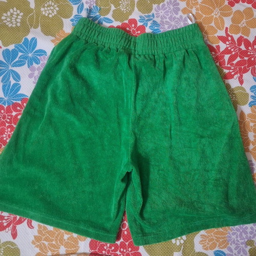 Doretta terry shorts with pockets size S/M like new, green