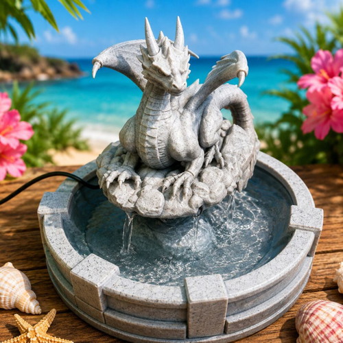 DragonFlow 3D printed dragon tabletop fountain custom order