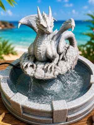 DragonFlow 3D εκτυπωμένο επιτραπέζιο συντριβάνι δράκου κατόπιν παραγγελίας