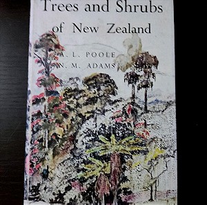 Βιβλίο βοτανικής/φυσικής ιστορίας Trees and Shrubs of New Zealand
