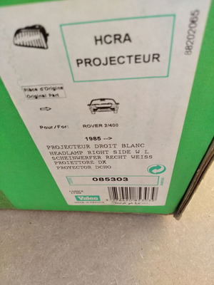 Φανάρια Valeo Rover 214/216 ζευγάρι ή μεμονωμένα καινούργια