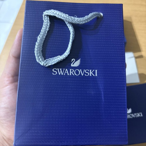 Swarovski necklace, silver, new