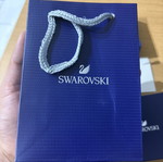 Swarovski necklace, silver, new