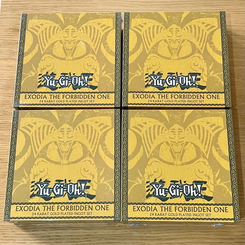 Yu-Gi-Oh! Exodia 24k Gold Plated Ingot Set new Limited Edition