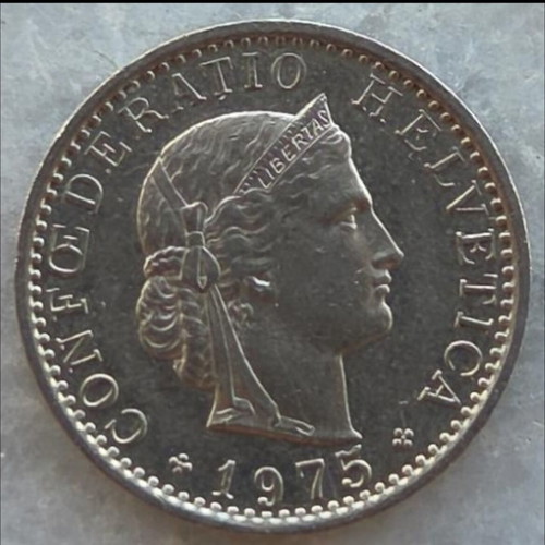 20 Rappen Swiss coin 1975