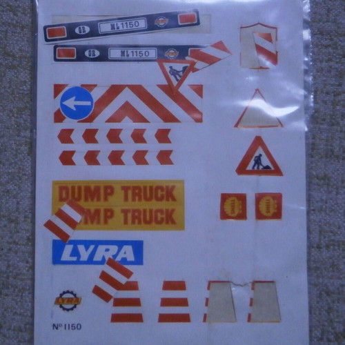 Lyra dump truck B/O R/C vintage toy with remote control