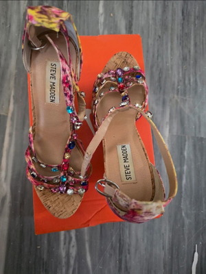 Πλατφόρμες Steve Madden σαν καινούργιες, νούμερο 39, πολύχρωμες