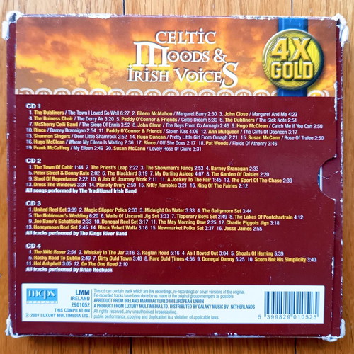 Celtic moods & Irish voices 4 CD collection used
