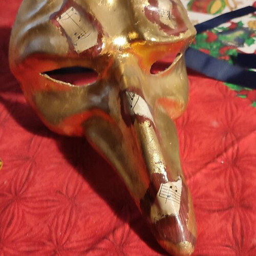 Paper Mache Venetian Mask Handmade Like New