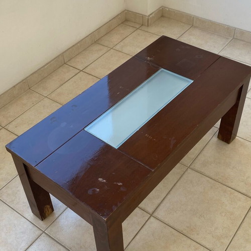 Coffee table used, solid wood 100x50x44 cm