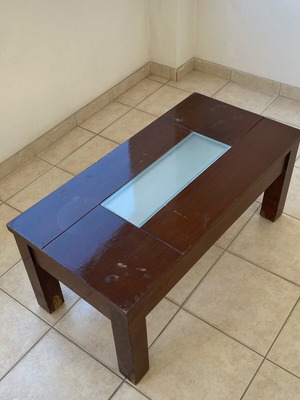 Coffee table used, solid wood 100x50x44 cm