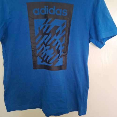 Adidas t-shirt blue, like new, size 13 years