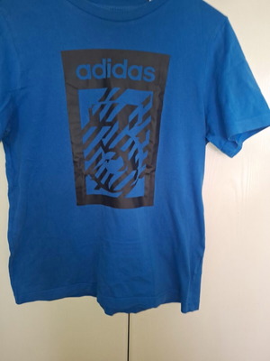 Adidas t-shirt blue, like new, size 13 years