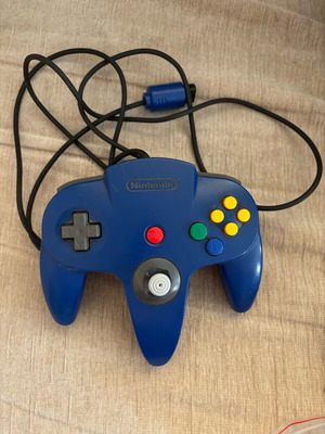 Nintendo 64 controller blue used, joystick repair recommended