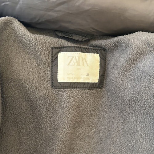 Puffer jacket Zara Kids size 8, black, used