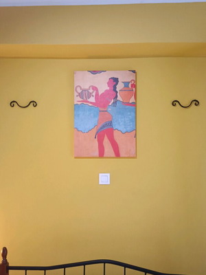 Print painting Minoan civilization like new