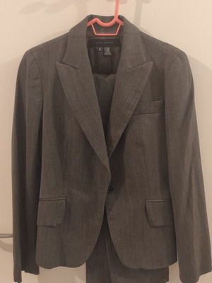 Zara winter suit set used, gray, size XS