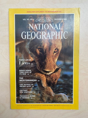 National Geographic περιοδικό Δεκέμβριος 1982 Τόμος 162 Αρ. 6 μεταχειρισμένο