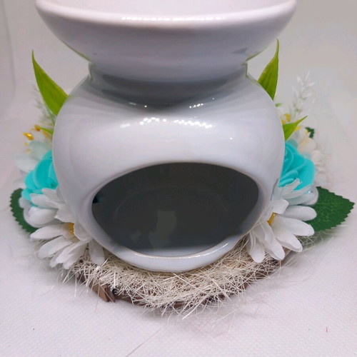 Handmade composition with 13cm burner new for waxmelts