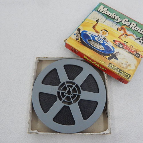 Monkey Go Round 8mm film used, Castle Films 1960s with original box