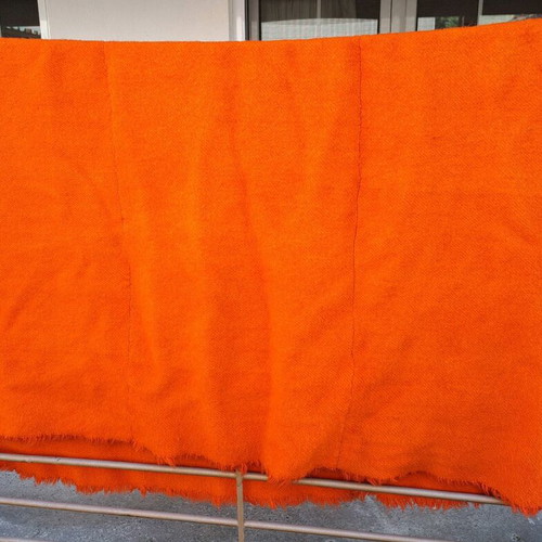 Handmade wool flokati rug used 2.40×1.80