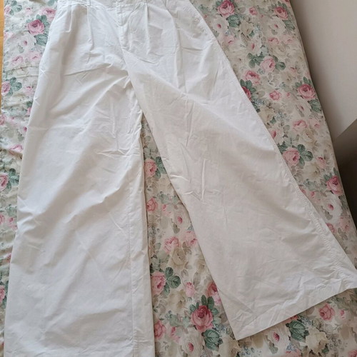 Stradivarius White Pants Like New Size L