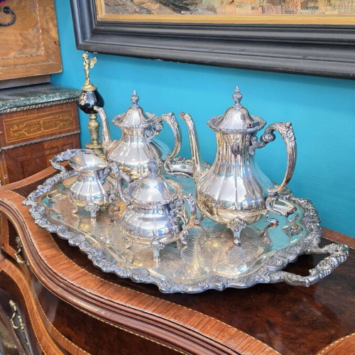 Sheffield Silver Co. Serving Set complete 5 pieces like new