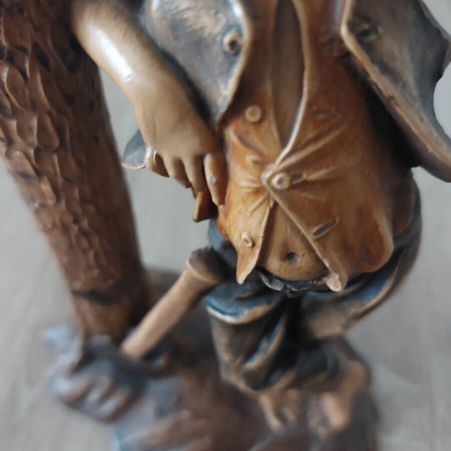 Decorative figurine 22 cm like new, rustic vintage style