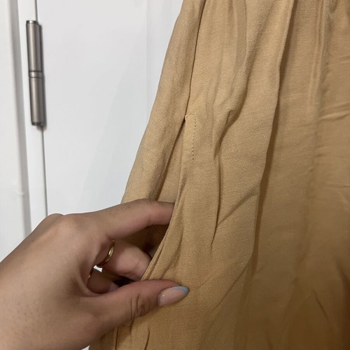 Waikiki short dress, beige color, size S