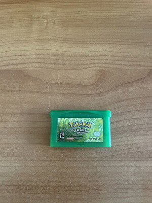 Pokemon Leaf Green game cartridge used for Game Boy Advance