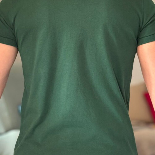 Fred Perry Ringer T shirt green Small like new