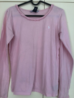 Polo children's t-shirt used, pink, for girls aged 15-16