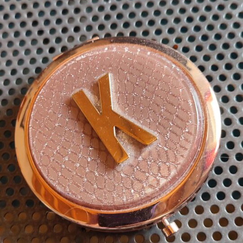 Pocket mirror new with the letter K