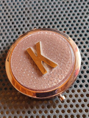 Pocket mirror new with the letter K